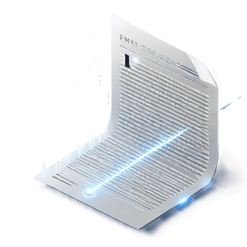 a document being written by an AI